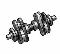 3406C - Crankshaft & Damper